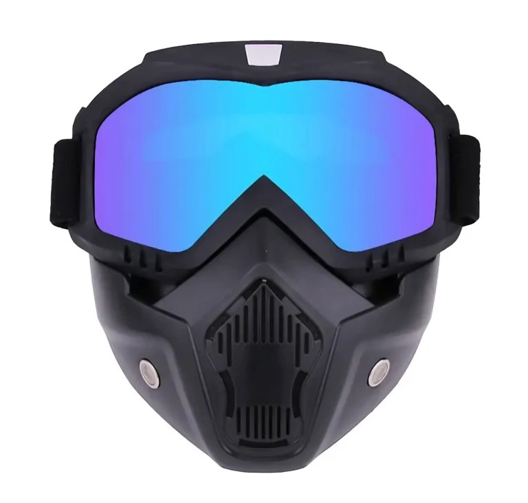 Face Helmet Mask for Bike Riders with Glasses
