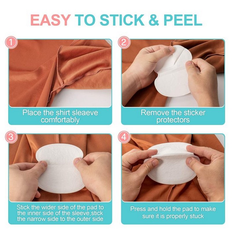 Disposable Underarm Sweat Pads – Pack of 12 Pcs / 06 Pairs