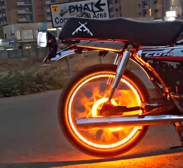 RGB 2 Colors Motorcycle Hub Light