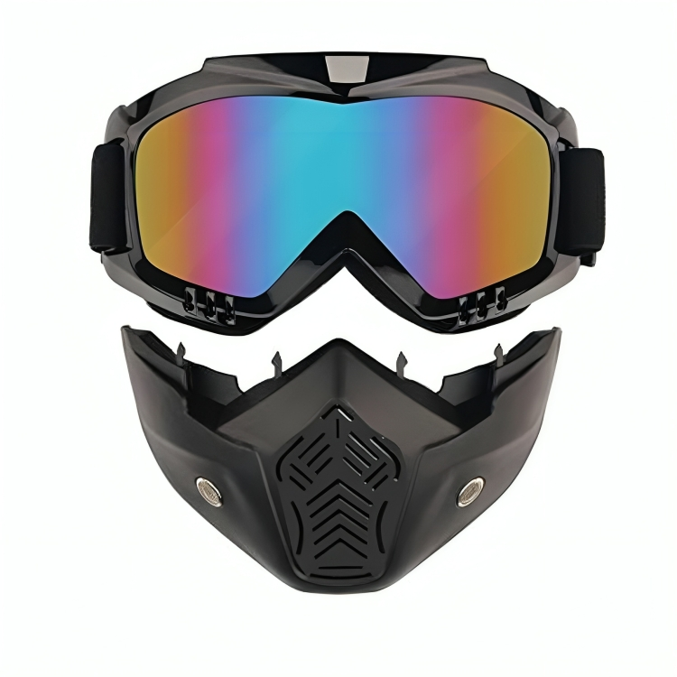 Face Helmet Mask for Bike Riders with Glasses