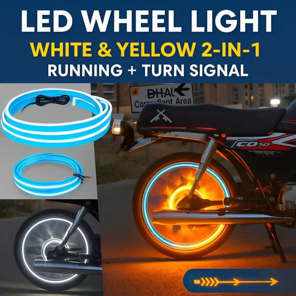 RGB 2 Colors Motorcycle Hub Light